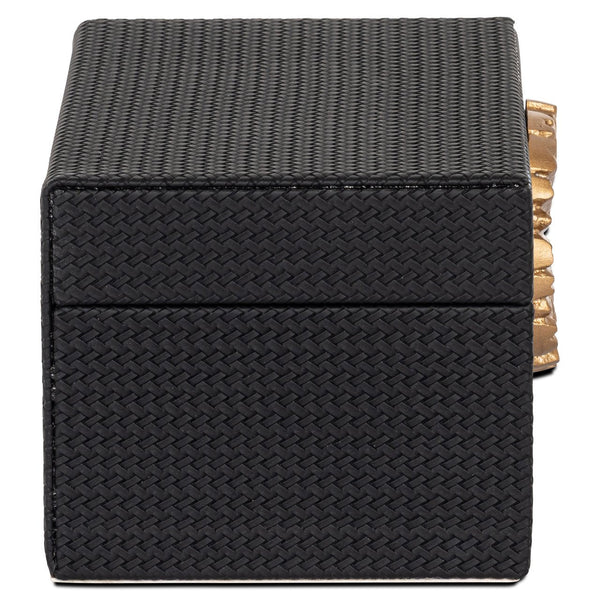 Storage box Amal black/gold small - Canwell Interiors Limited - Richmond