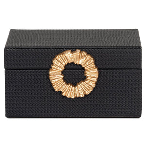Storage box Amal black/gold small - Canwell Interiors Limited - Richmond