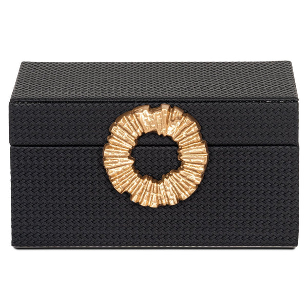 Storage box Amal black/gold small - Canwell Interiors Limited - Richmond