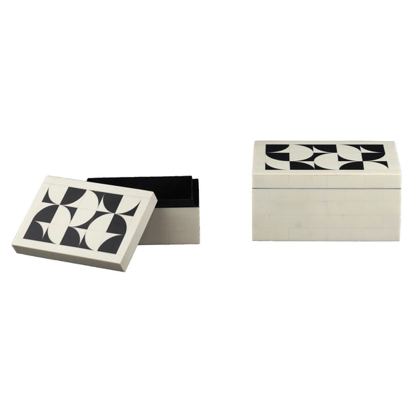 Storage box Flake white (Set of 2) - Canwell Interiors Limited - Richmond