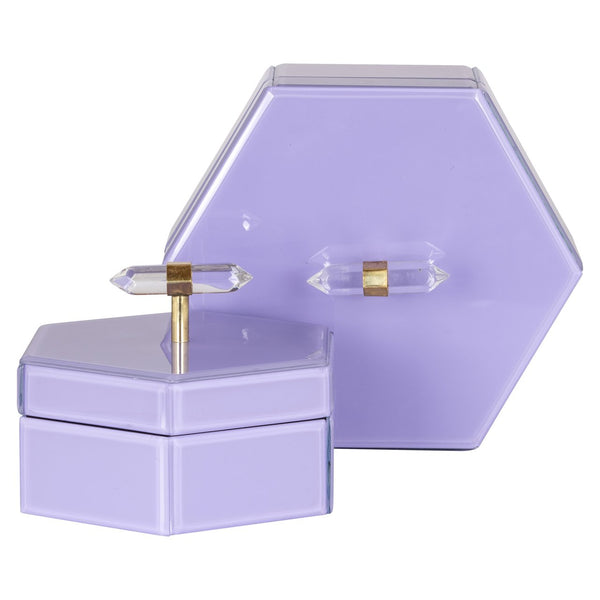 Storage box Jutta purple small - Canwell Interiors Limited - Richmond
