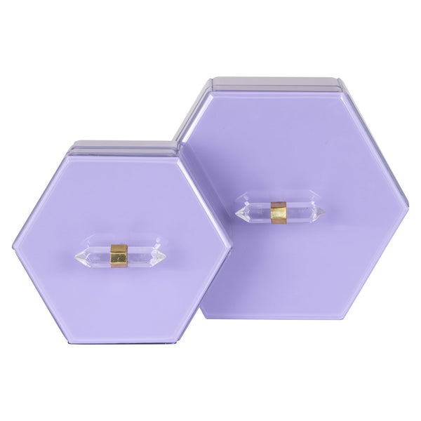 Storage box Jutta purple small - Canwell Interiors Limited - Richmond