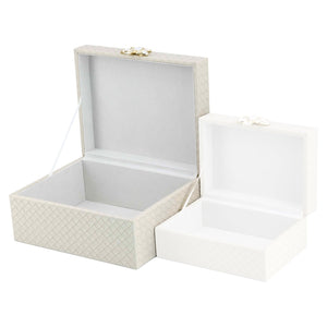 Storage box Lillie ivory large - Canwell Interiors Limited - Richmond