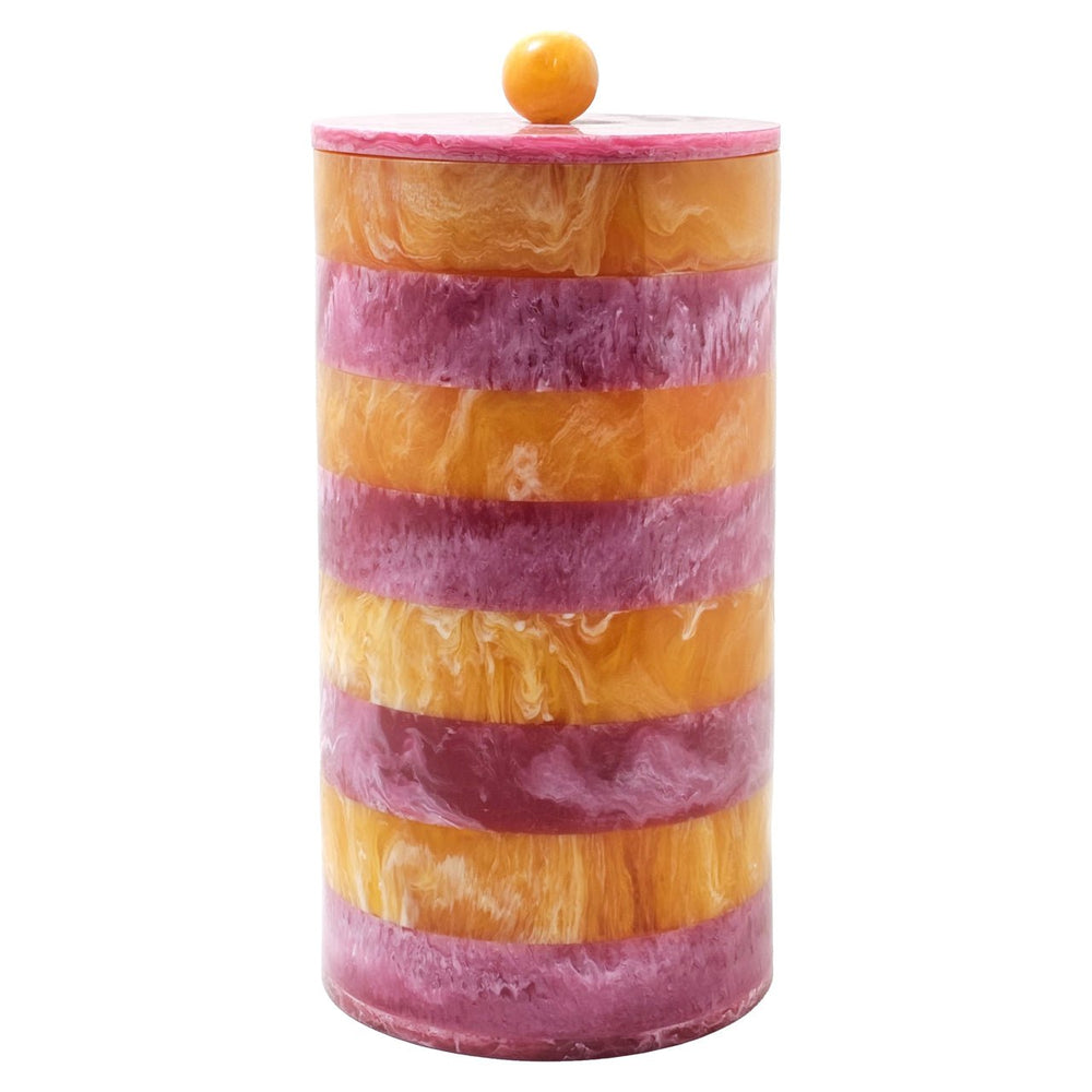 Storage box Lilybelle pink/orange storage jar large - Canwell Interiors Limited - Richmond