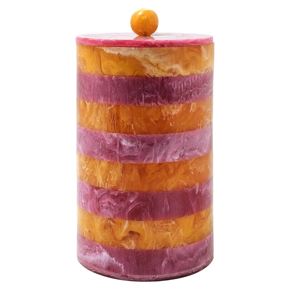 Storage box Lilybelle pink/orange storage jar small - Canwell Interiors Limited - Richmond