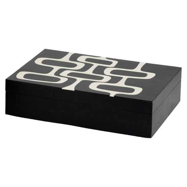 Storage box Lux black/white (Set of 2) - Canwell Interiors Limited - Richmond