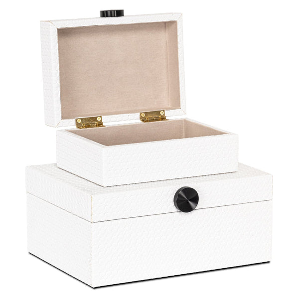 Storage box Myrth white large - Canwell Interiors Limited - Richmond