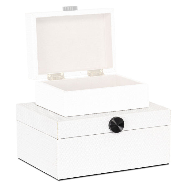 Storage box Myrth white large - Canwell Interiors Limited - Richmond
