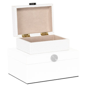 Storage box Myrth white small - Canwell Interiors Limited - Richmond