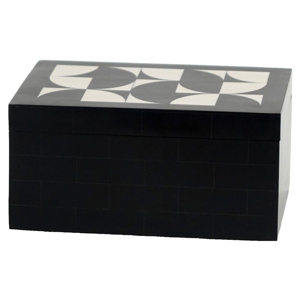 Storage box Rae black/white (Set of 2) - Canwell Interiors Limited - Richmond
