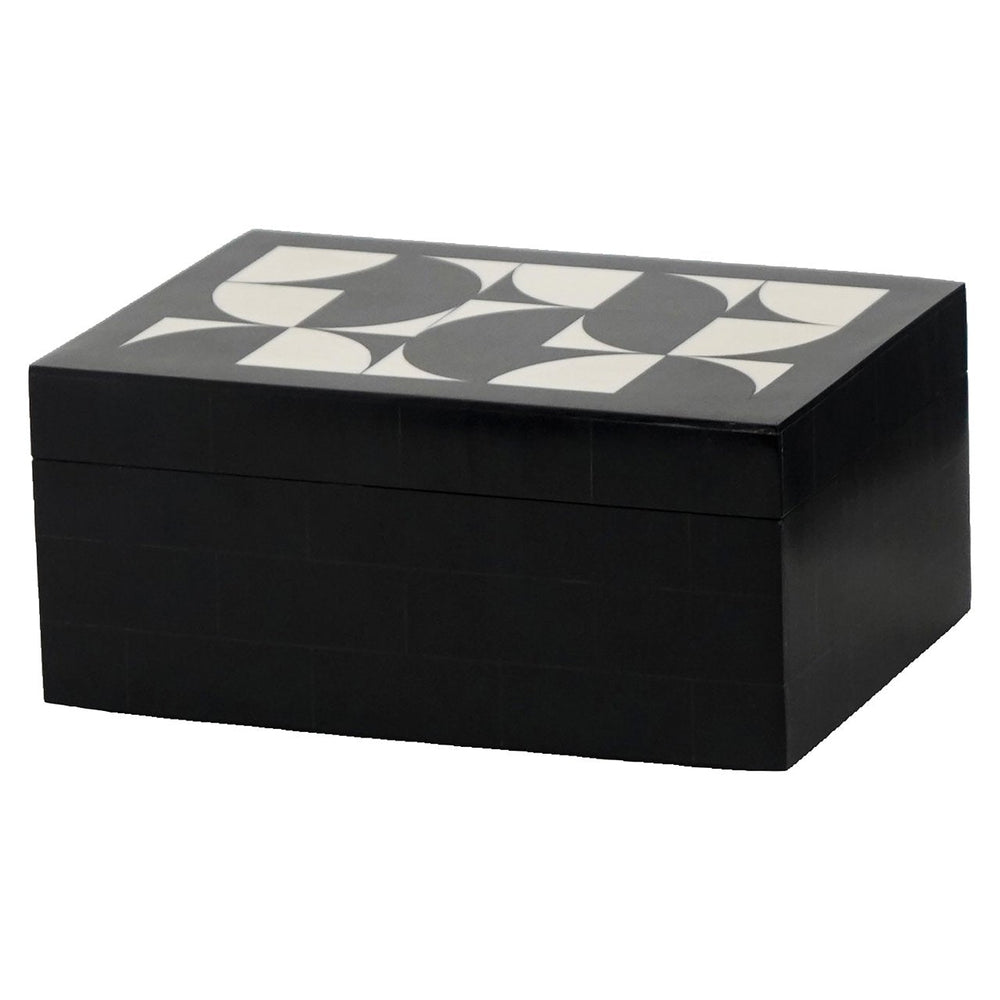 Storage box Rae black/white (Set of 2) - Canwell Interiors Limited - Richmond