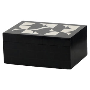 Storage box Rae black/white (Set of 2) - Canwell Interiors Limited - Richmond
