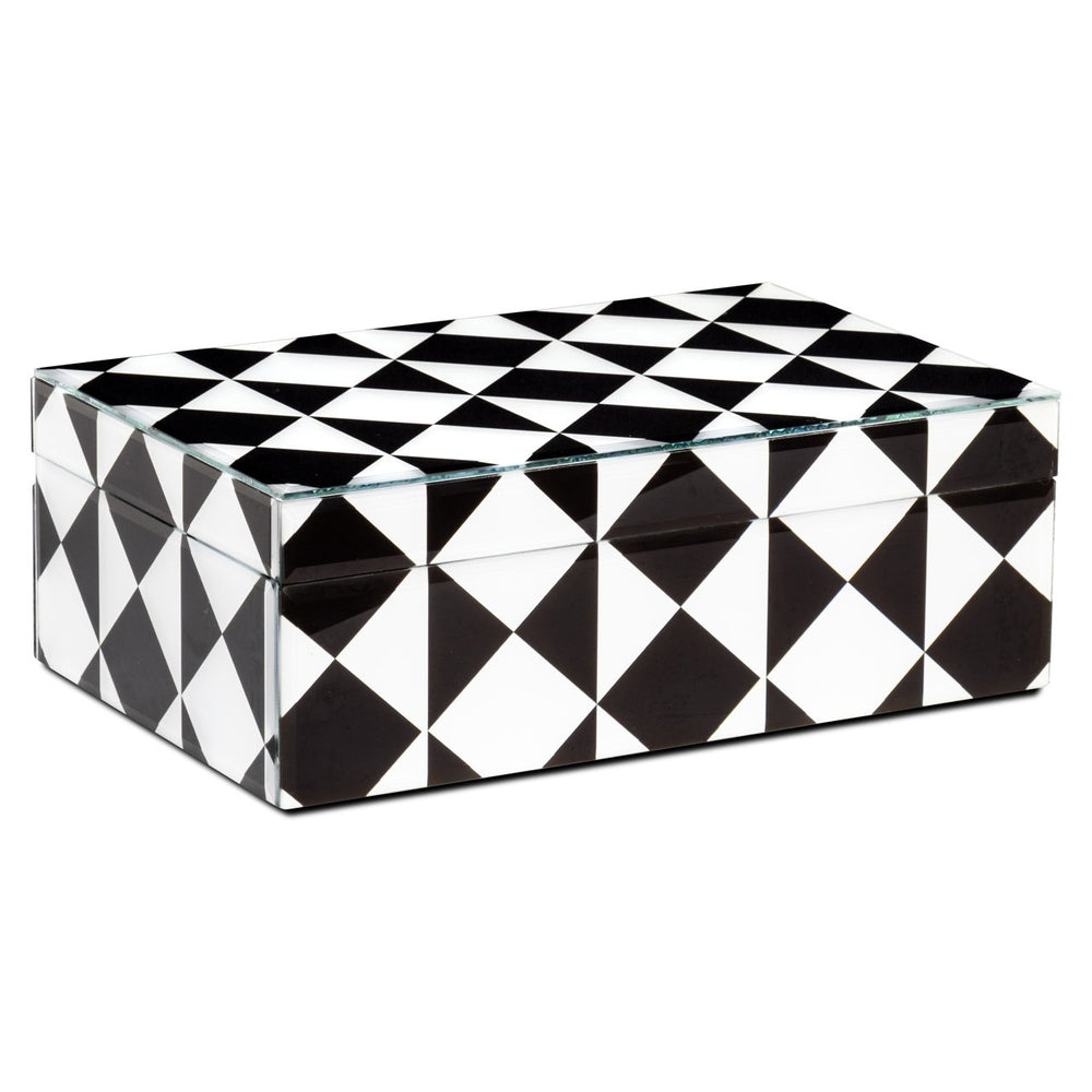 Storage box Silas black/white large - Canwell Interiors Limited - Richmond