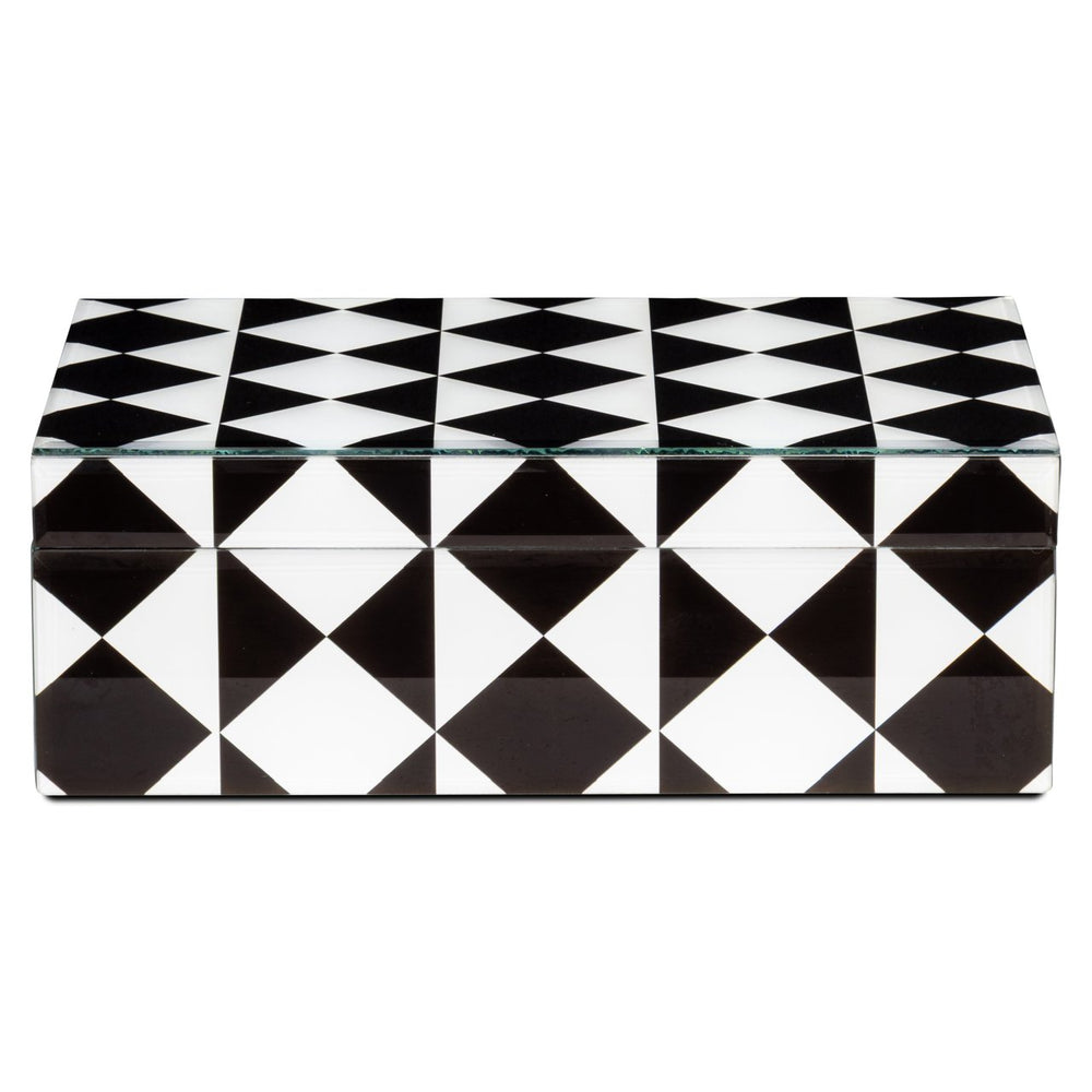Storage box Silas black/white large - Canwell Interiors Limited - Richmond