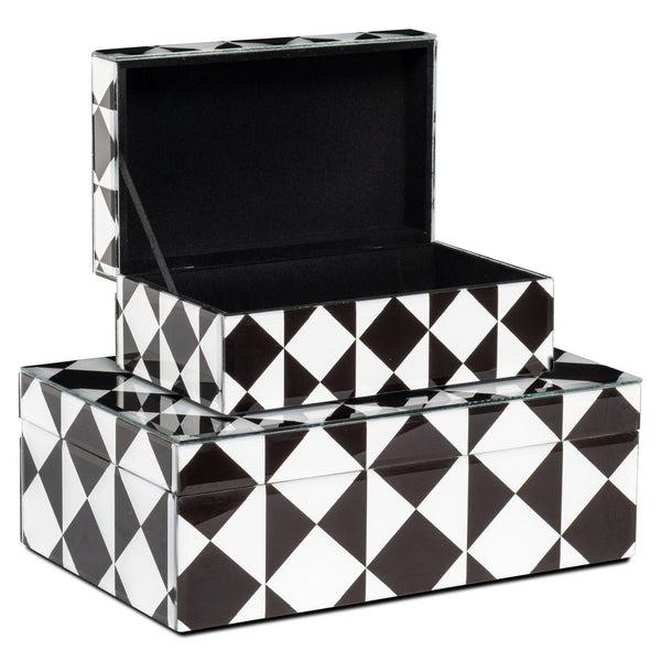 Storage Box Silas Black/White Small - XShowhome Limited - Richmond