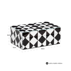 Storage Box Silas Black/White Small - XShowhome Limited - Richmond