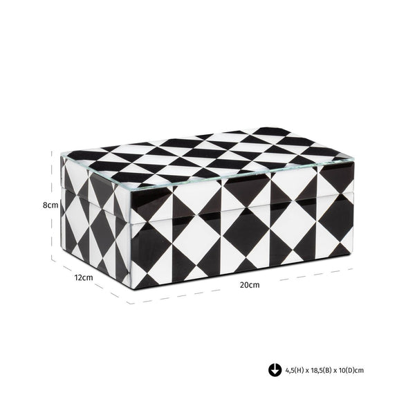 Storage Box Silas Black/White Small - XShowhome Limited - Richmond