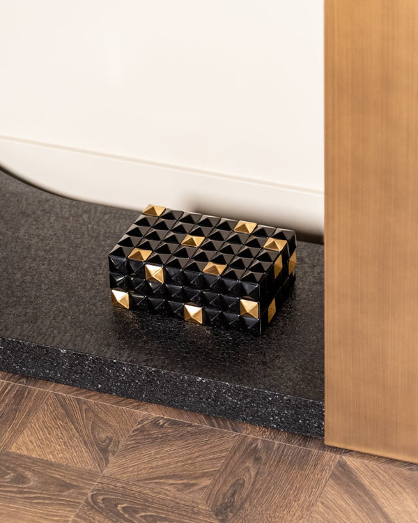 Storage Box Velicia Black/Gold - XShowhome Limited - Richmond