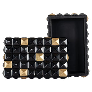 Storage Box Velicia Black/Gold - XShowhome Limited - Richmond