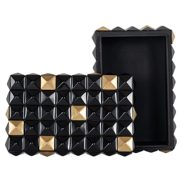 Storage Box Velicia Black/Gold - XShowhome Limited - Richmond