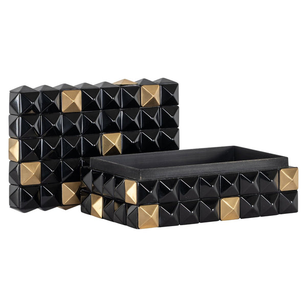 Storage Box Velicia Black/Gold - XShowhome Limited - Richmond