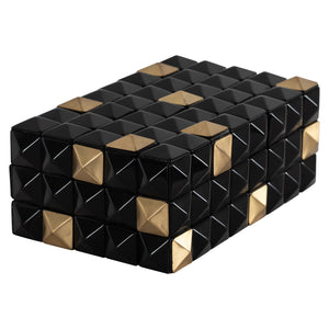 Storage Box Velicia Black/Gold - XShowhome Limited - Richmond