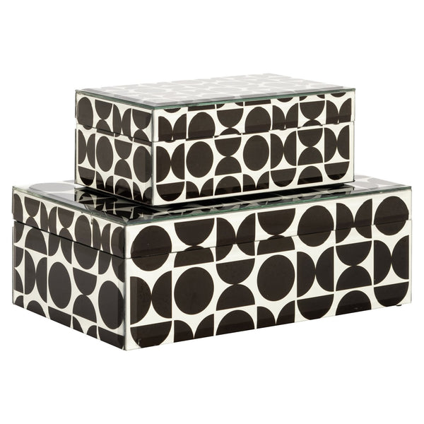Storage box Vivian black large - Canwell Interiors Limited - Richmond