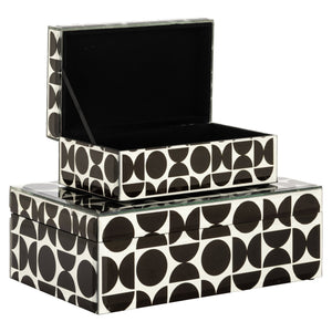Storage box Vivian black large - Canwell Interiors Limited - Richmond