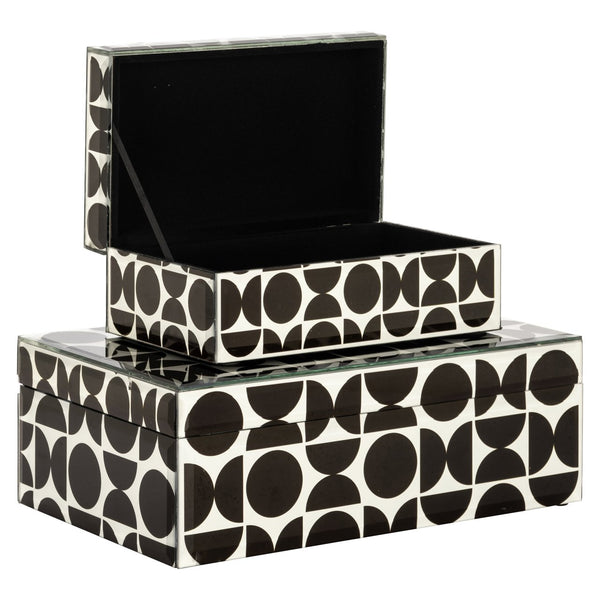 Storage box Vivian black large - Canwell Interiors Limited - Richmond
