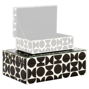 Storage box Vivian black large - Canwell Interiors Limited - Richmond