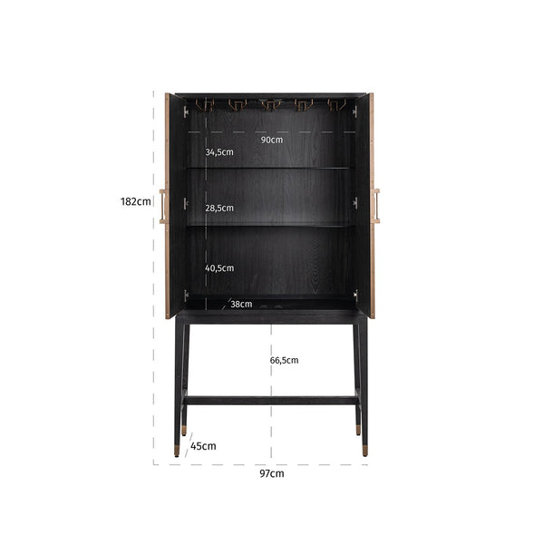 Storage cabinet Bloomville brass shagreen - Canwell Interiors Limited - Richmond