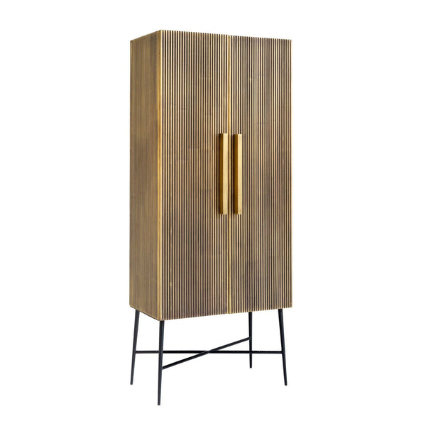 Storage cabinet Ironville gold - gold, Metal|Iron|Mdf|Plywood - Canwell Interiors Limited - Richmond