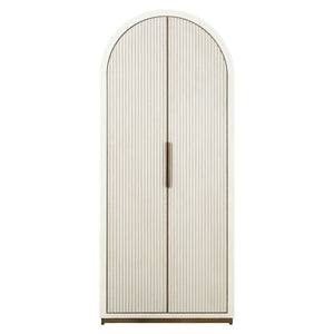 Storage cabinet Tivoli white - white, Oak Veneer|Iron|Plywood - Canwell Interiors Limited - Richmond