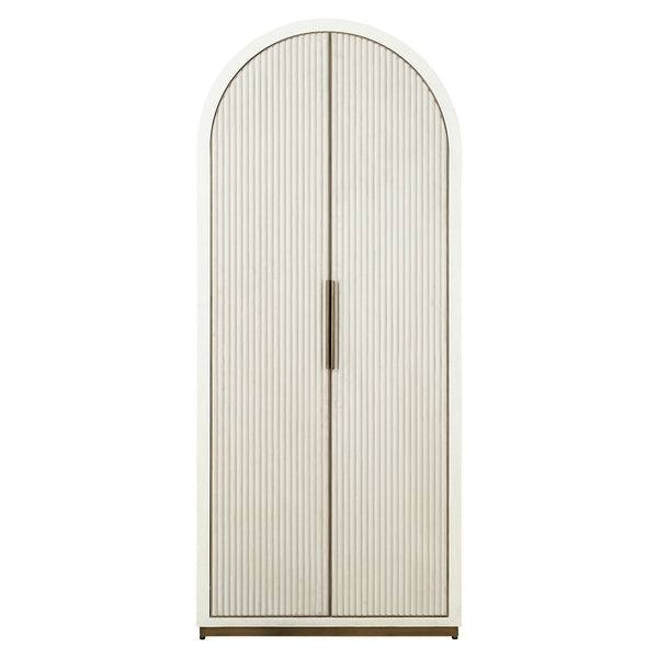 Storage cabinet Tivoli white - white, Oak Veneer|Iron|Plywood - Canwell Interiors Limited - Richmond