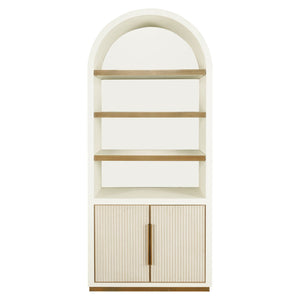 Storage cabinet Tivoli white - white, Oak Veneer|Iron|Plywood|Mirror - Canwell Interiors Limited - Richmond