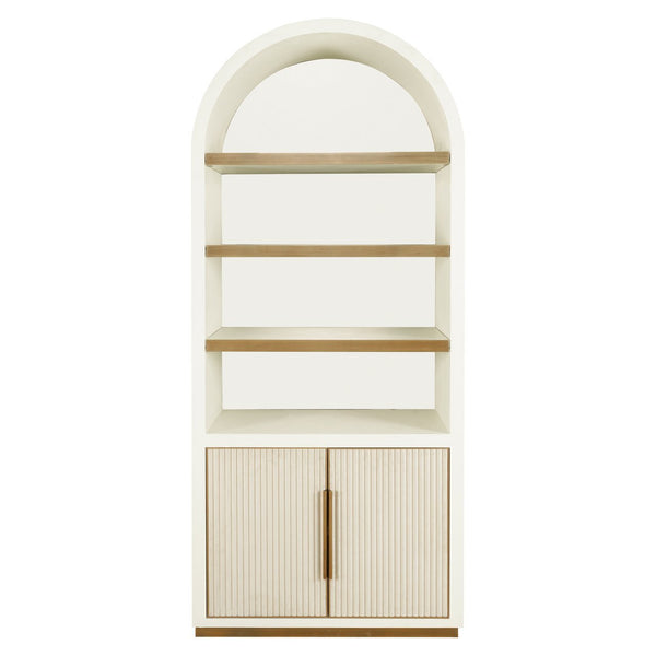 Storage cabinet Tivoli white - white, Oak Veneer|Iron|Plywood|Mirror - Canwell Interiors Limited - Richmond