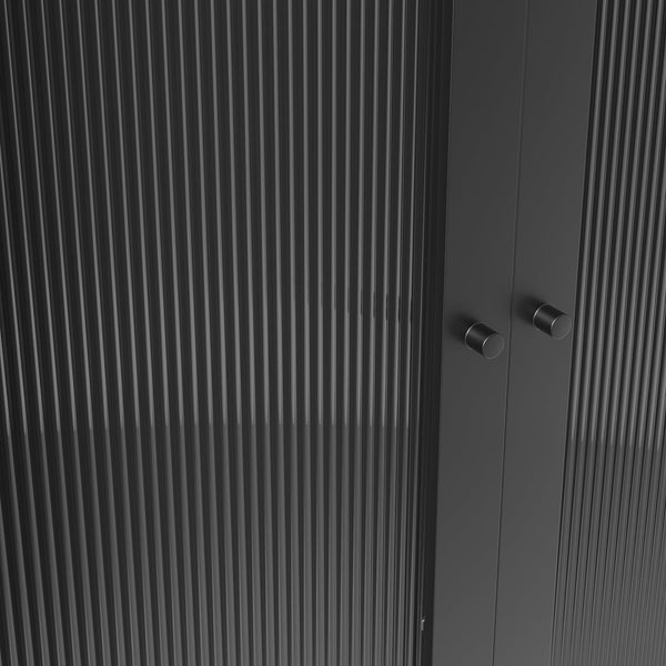Storm Black 2 Door Wardrobe - Canwell Interiors Limited - Canwell