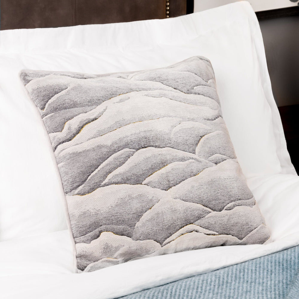 Stratus 45x45 Feather Filled Cushion Grey - Canwell Interiors Limited - Riva