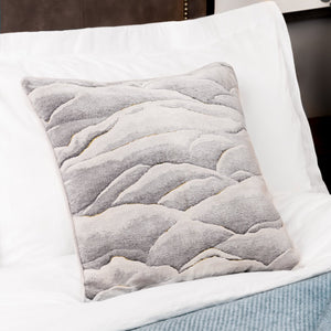 Stratus 45x45 Feather Filled Cushion Grey - Canwell Interiors Limited - Riva