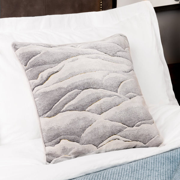 Stratus 45x45 Feather Filled Cushion Grey - Canwell Interiors Limited - Riva