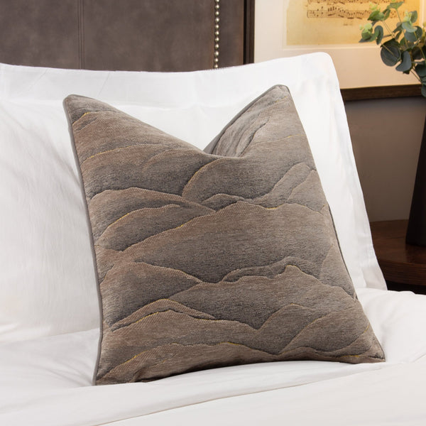 Stratus 45x45 Feather Filled Cushion Taupe - Canwell Interiors Limited - Riva