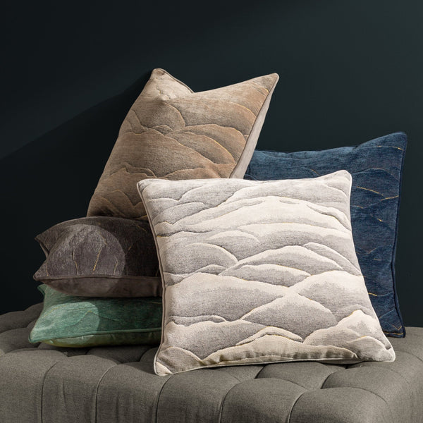 Stratus 45x45 Feather Filled Cushion Taupe - Canwell Interiors Limited - Riva