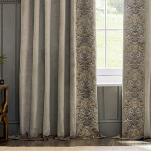 Strawberry Thief Embroidery 167x137 Pencil Pleat Curtains Biscuit - XShowhome Limited - Riva
