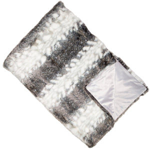 Striped Faux Fur 150x200 - Canwell Interiors Limited - Malini