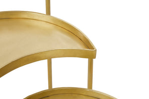 Suar Nest Of Three Antique Brass Finish Side Tables - Canwell Interiors Limited - Xshowhome