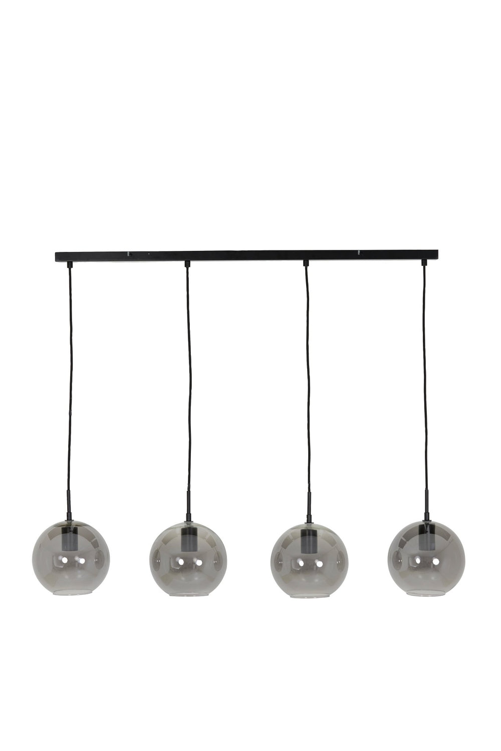 SUBAR Pendant Light — 4l Matt Black & Smoked Glass - Canwell Interiors Limited - Light & Living