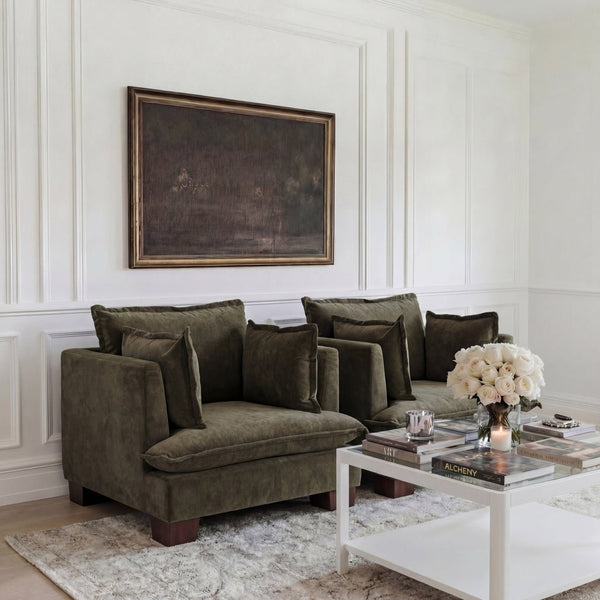 Suffolk Olive Armchair - Canwell Interiors Limited - Canwell