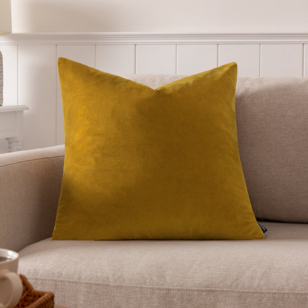 Sunningdale 50x50 Feather Filled Cushion Saffron - Canwell Interiors Limited - Riva