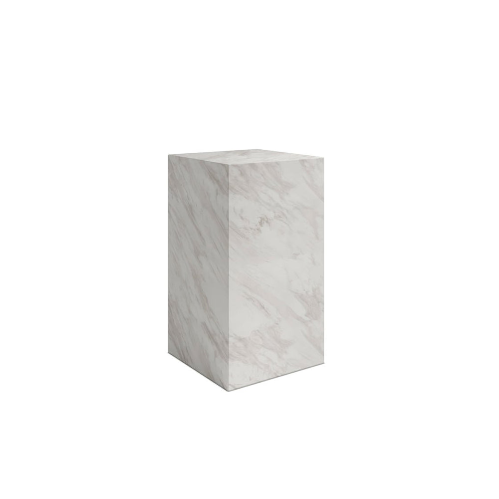 Sur White Marble Small Pedestal - Canwell Interiors Limited - Canwell