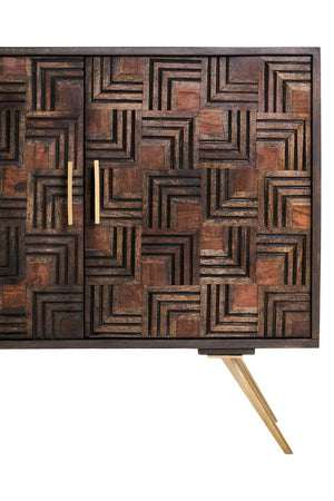 Surat 2 Door Mango Wood Sideboard - Canwell Interiors Limited - Xshowhome